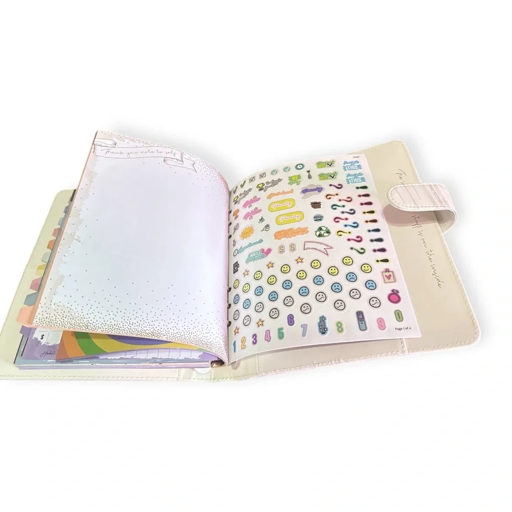 Self Funding Luxury Undated 12 Month Planner / Daily Organizer, Pink Marble, NEW